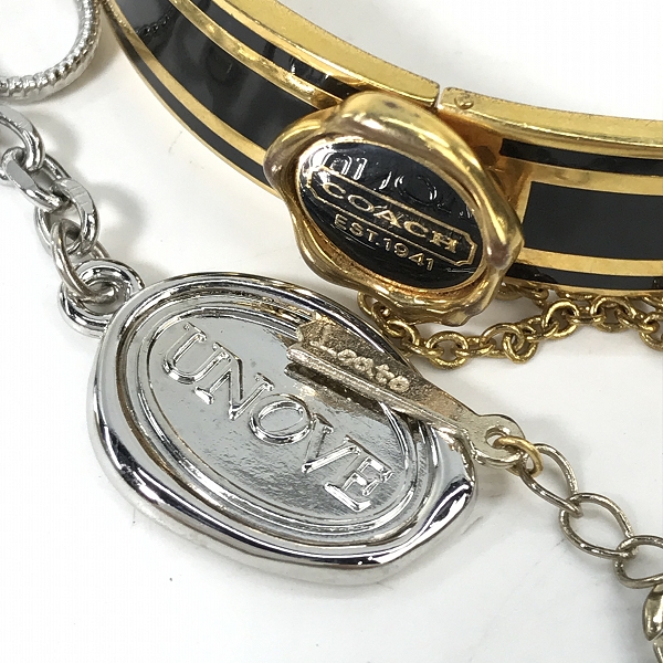 実際に弊社で買取させて頂いた【おまとめ】coach/コーチ UNOVE/アノブ loato/ロート 他 アクセサリー ブレスレット/ネックレス 等の画像 1枚目