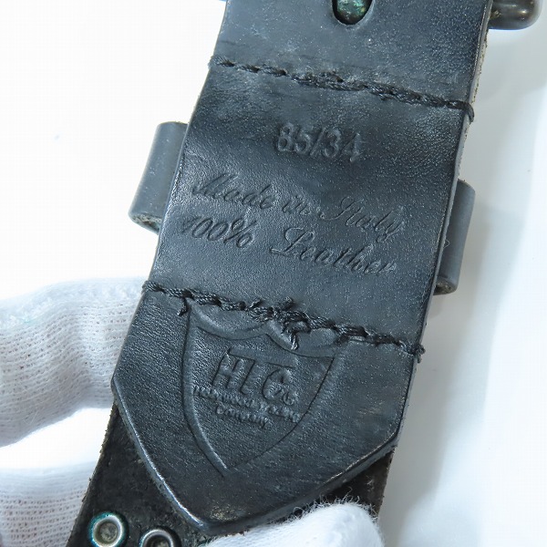 実際に弊社で買取させて頂いたHTC/エイチティーシー スタッズ フラット ベルト 85/34の画像 4枚目