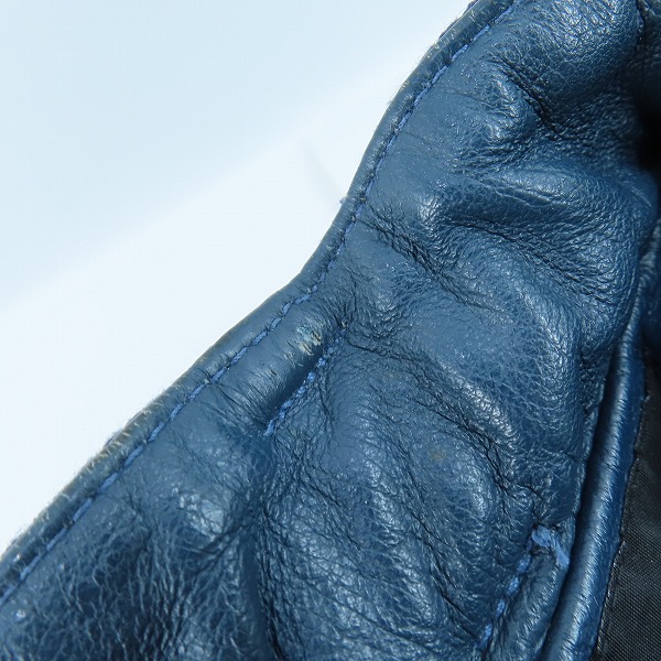 実際に弊社で買取させて頂いたHYSTERIC GRAMOUR/ヒステリックグラマー   ピッグレザー リブブルゾン/レザージャケット/ブルゾン 4LB-1283/Lの画像 5枚目