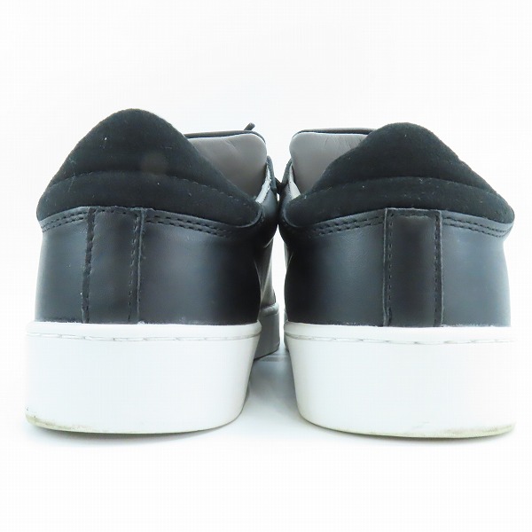 実際に弊社で買取させて頂いたnano universe/ナノユニバース ダメリーノ レザー スニーカー ブラック NUC11SNK002KY /25の画像 1枚目