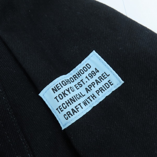 実際に弊社で買取させて頂いたNEIGHBOR HOOD/ネイバーフッド 20SS TANKERS-D/C-JKT BLACK ジャケット 201NYNH-JKM02/Lの画像 5枚目