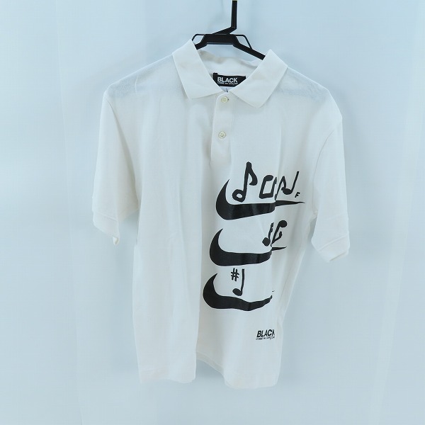 実際に弊社で買取させて頂いたBLACK COMME des GARCONS×NIKE/ブラックコムデギャルソン×ナイキ 音符Tシャツ/ホワイト/1S-T102/L