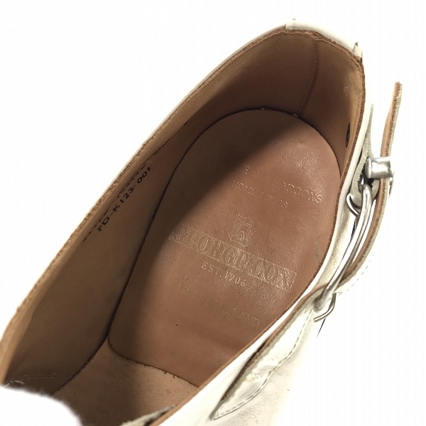 実際に弊社で買取させて頂いたGEORGE COX×COMME des GARCONS HOMME PLUS/ジョージコックス×コムデギャルソンオムプリュス レザーシューズ 15344V/7の画像 4枚目