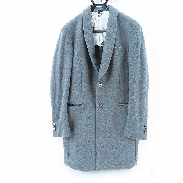 実際に弊社で買取させて頂いたHYDROGEN × LUIGI BIANCHI MANTOVA/ハイドロゲン × ルイジビアンキ ウール チェスターコート/46