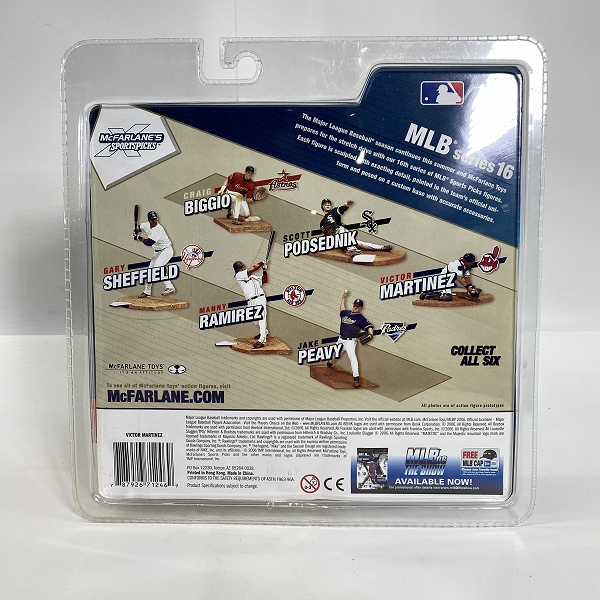 実際に弊社で買取させて頂いた【未開封】McFARLANE TOYS/マクファーレントイズ クリーブランド・ガーディアンズ/インディアンズ #41 VICTOR MARTINEZの画像 2枚目