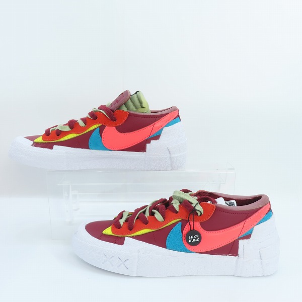 実際に弊社で買取させて頂いた【未使用】NIKE×SACAI×KAWS/ナイキ×サカイ×カウズ BLAZER LOW Team Red ブレーザー DM7901-600 26.5の画像 3枚目