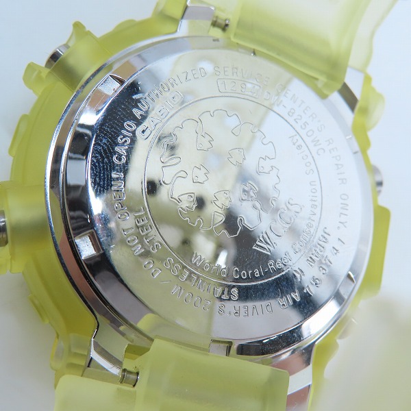 実際に弊社で買取させて頂いたG-SHOCK/Gショック FROGMAN 初代WCCS マンタ ベクティニアビガー DW-8250WC-7AT【動作未確認】の画像 3枚目