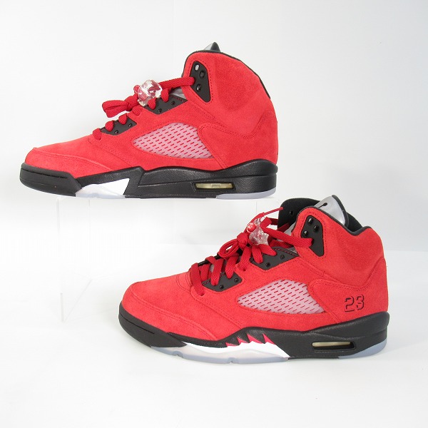 実際に弊社で買取させて頂いたNIKE/ナイキ AIR JORDAN 5 RETRO RAGING BULL エアジョーダン5 レイジングブル DD0587-600/27の画像 3枚目