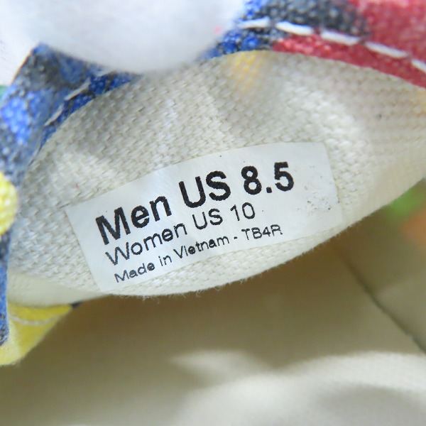 実際に弊社で買取させて頂いたVANS バンズ VAN DOREN/バンドーレン 総柄 ローカットスニーカー TB4R/8.5の画像 5枚目
