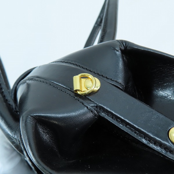 実際に弊社で買取させて頂いたBALLY/バリー レザー ハンドバッグ ブラックの画像 8枚目