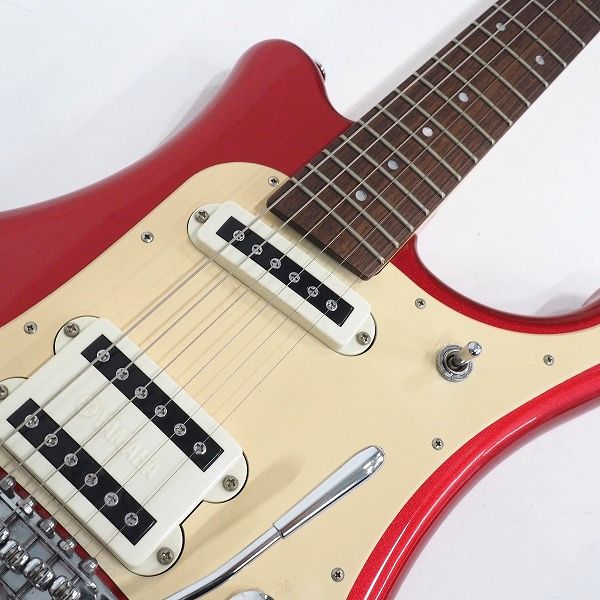 実際に弊社で買取させて頂いた★YAMAHA/ヤマハ SGV-300 ビザール エレキギター レッドメタリック ソフトケース付の画像 5枚目