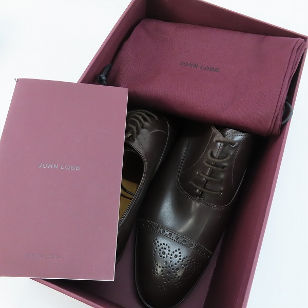 実際に弊社で買取させて頂いたJOHN LOBB/ジョンロブ GROSVENOR/グロヴナー レザーシューズ 10Eの画像 7枚目