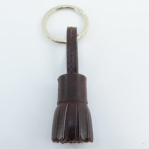 実際に弊社で買取させて頂いた(1)JOHN LOBB/ジョンロブ  POMPOM KEYRING/キーホルダー キーリング バーガンディの画像 1枚目