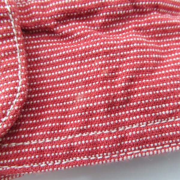 実際に弊社で買取させて頂いたSUGAR CANE/シュガーケーン ワークシャツ レッド SC25511/Mの画像 5枚目