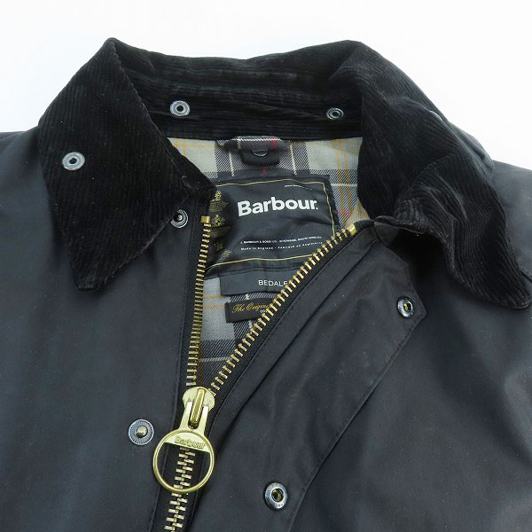 実際に弊社で買取させて頂いたBarbour/バブアー ワックスジャケット ビデイル メンズ オイルドコットン ワックス加工 MWX0018BK9150/C50/127CMの画像 5枚目