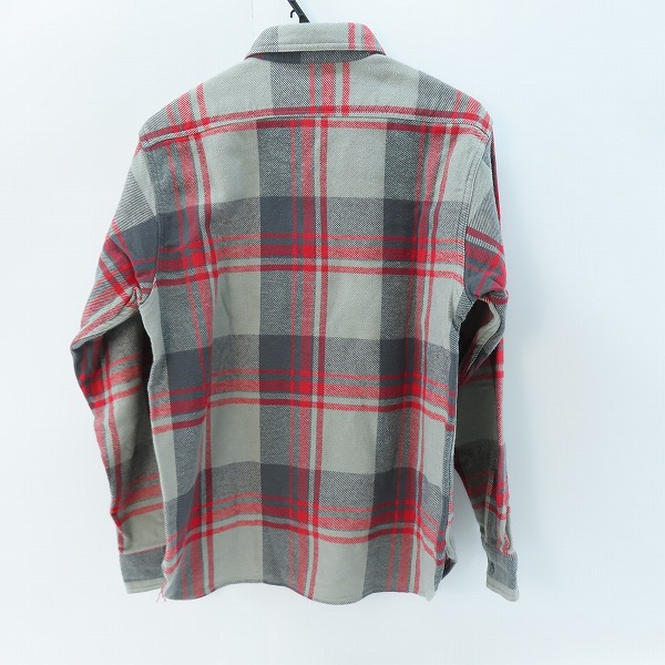 実際に弊社で買取させて頂いた【未使用】 SUGAR CANE/シュガーケーン TWILL CHECK WORK SHIRT/ツイルチェック ワークシャツ/ネルシャツ グレー SC28740/Mの画像 1枚目