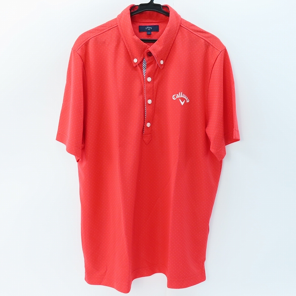 実際に弊社で買取させて頂いたCallaway/キャロウェイ ゴルフ ドット柄 ポロシャツ /LL 