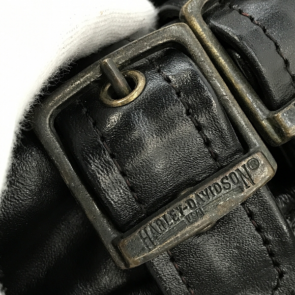 実際に弊社で買取させて頂いたHARLEY-DAVIDSON/ハーレーダビッドソン レザー シングルライダースジャケット Mの画像 7枚目