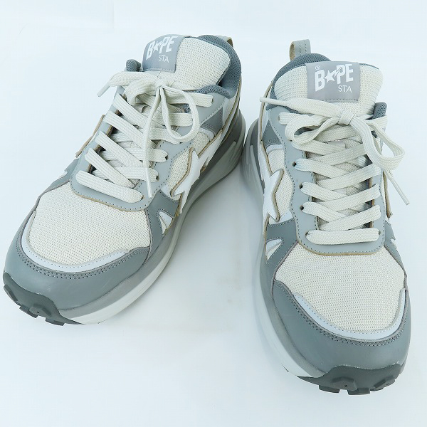 実際に弊社で買取させて頂いたA BATHING APE/アベイジングエイプ BAPE STA ローカットスニーカー OZXSHMX91013K/27.5