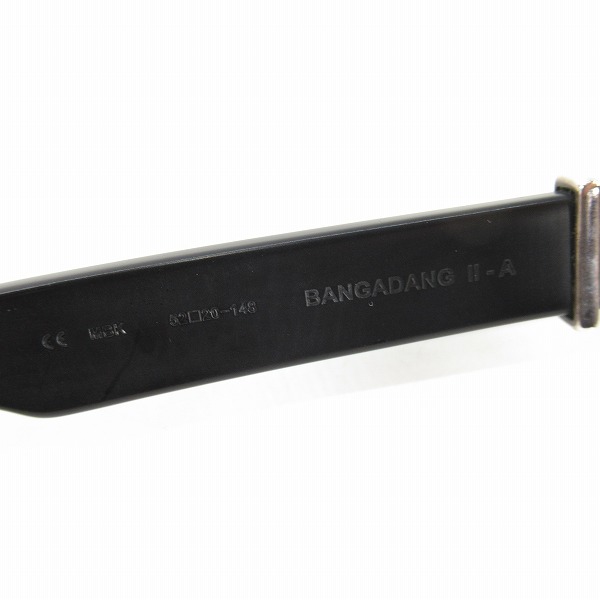 実際に弊社で買取させて頂いたCHROME HEARTS/クロムハーツ BAGDANG2-A マットブラック メガネフレーム/アイウェアの画像 4枚目