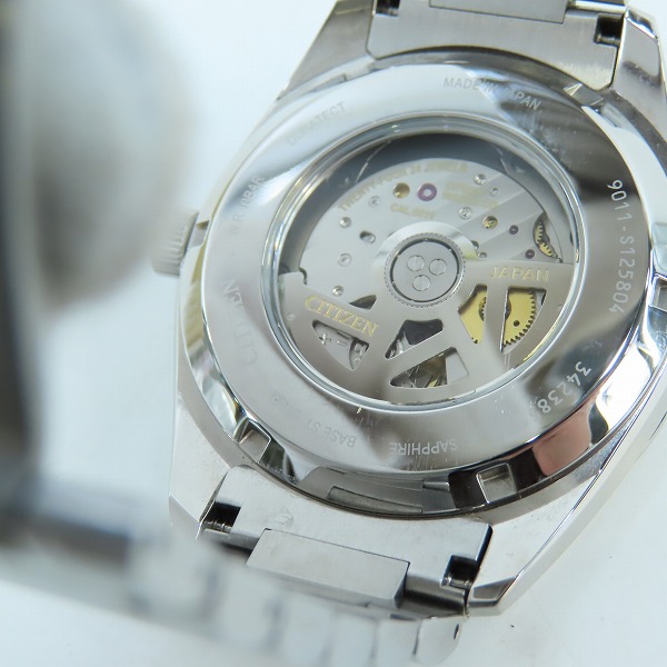 実際に弊社で買取させて頂いたCITIZEN/シチズン メカニカル クラシカルライン 機械式腕時計 9011-S125804の画像 4枚目