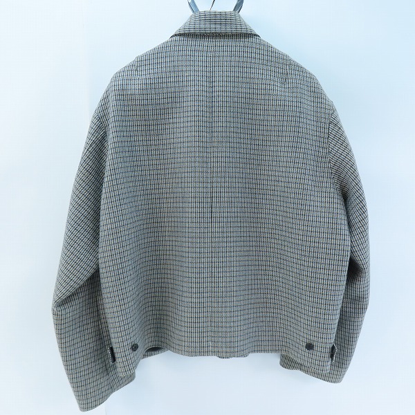 実際に弊社で買取させて頂いたAURALEE/オーラリー DOUBLE FACE CHECK ZIP BLOUSO/ブルーガンクラブチェックブルゾン・ジャケットA9AB02BN/4の画像 1枚目
