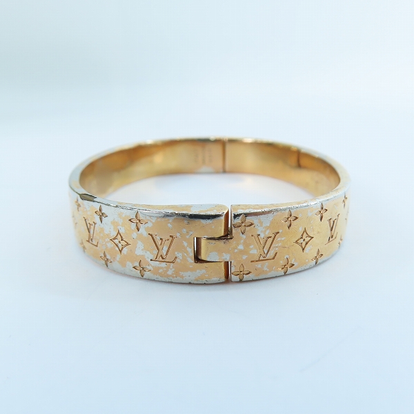 実際に弊社で買取させて頂いたLOUIS VUITTON/ルイヴィトン カフ ナノグラム ブレスレット M00253の画像 2枚目