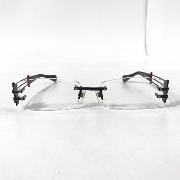 実際に弊社で買取させて頂いたLess than human/レスザンヒューマン TENRAI メガネフレーム アイウェア ブラック×レッド　