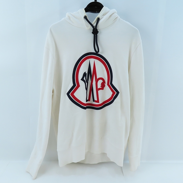 実際に弊社で買取させて頂いた【JPタグ】MONCLER/モンクレール MAGLIA プルオーバーパーカー ホワイト F20918G74610/XL