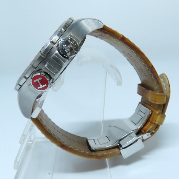 実際に弊社で買取させて頂いたHAMILTON/ハミルトン カーキ ETO クオーツ クロノグラフ 腕時計 H776220【動作未確認】の画像 1枚目