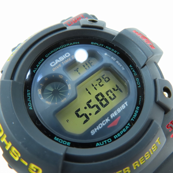 実際に弊社で買取させて頂いたG-SHOCK/Gショック FROGMAN/フロッグマン 潜水ガエル DW-6300-1Aの画像 5枚目