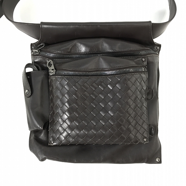 実際に弊社で買取させて頂いたBOTTEGA VENETA/ボッテガヴェネタ イントレチャート ボディバッグ/ウエストバッグ ブラウン 121604 V4651