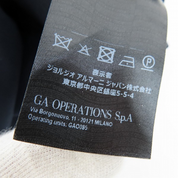 実際に弊社で買取させて頂いたGIORGIO ARMANI/ジョルジオアルマーニ ウール混 スラックスパンツ 48Rの画像 5枚目