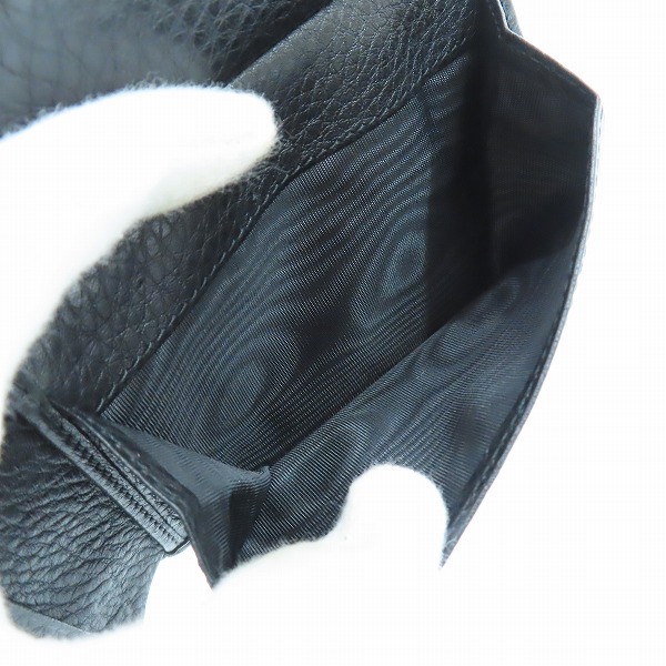 実際に弊社で買取させて頂いたGUCCI/グッチ GGナイロン × レザー切替 二つ折り財布 292534の画像 4枚目