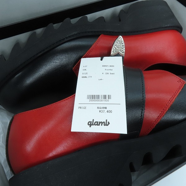 実際に弊社で買取させて頂いた【未使用】glamb/グラム Belted Shark Sole Shoes/ベルテッドシャークソールシューズ GB0421/AC03 /4の画像 8枚目