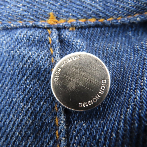 実際に弊社で買取させて頂いた【JPタグ】DIOR HOMME/ディオールオム ATELIERロゴ インディゴデニムパンツ 863DS06K0573/30 の画像 9枚目