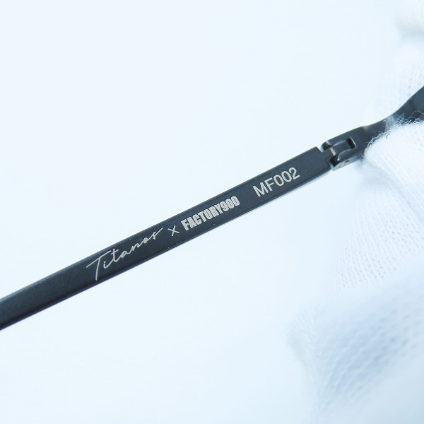 実際に弊社で買取させて頂いたTitanos×FACTORY900/チタノス×ファクトリー900 度入り眼鏡フレーム/アイウェア MF-002の画像 6枚目