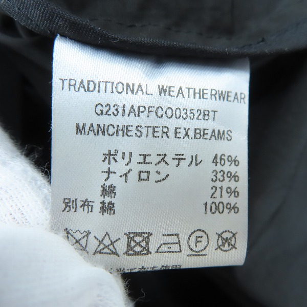 実際に弊社で買取させて頂いたTraditional Weatherwear/トラディショナル ウェザーウェア × BEAMS/ビームス コート G231APFCO0352BT/36の画像 3枚目