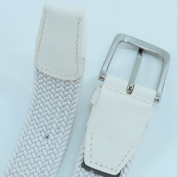 実際に弊社で買取させて頂いたJ.LINDEBERG/ジェイリンドバーグ ベルト ホワイトの画像 2枚目
