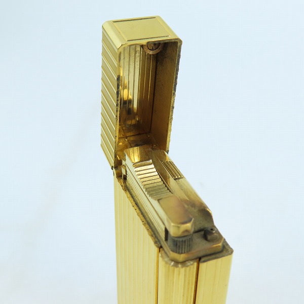 実際に弊社で買取させて頂いたS.T.Dupont/デュポン LINE1/ライン1 ローラー ガスライター ゴールド系の画像 5枚目
