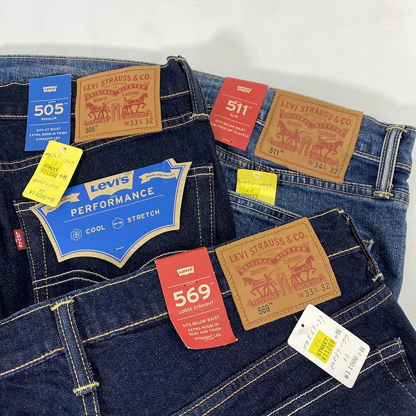 実際に弊社で買取させて頂いた【おまとめ/未使用】LEVIS/リーバイス 569/505/502//511 デニムパンツの画像 2枚目