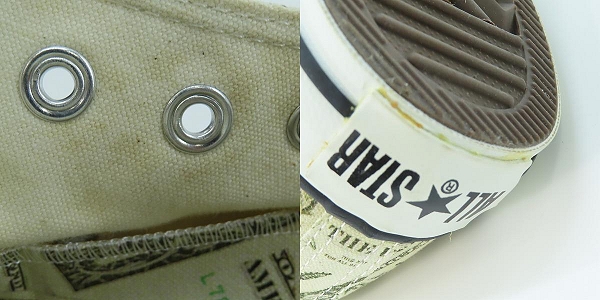実際に弊社で買取させて頂いたCONVERSE/コンバース ALL STAR/オールスター DOLLAR ハイカットスニーカー/8の画像 6枚目