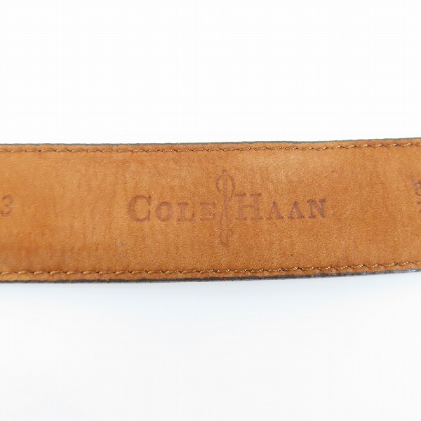 実際に弊社で買取させて頂いたCOLE HAAN/コールハーン レザーベルト ブラウン系 A09273/85/34の画像 3枚目
