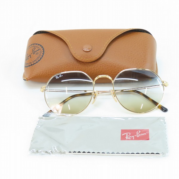 実際に弊社で買取させて頂いたRay-Ban/レイバン サングラス/アイウェア JACK RB3565 001/GDの画像 9枚目