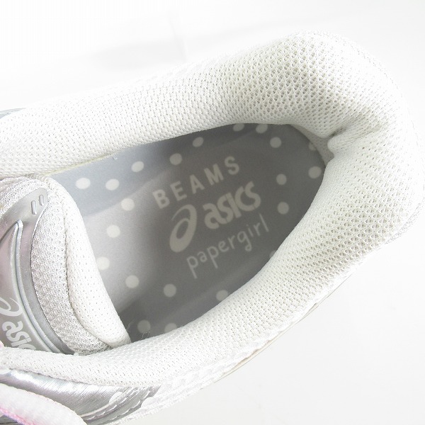 実際に弊社で買取させて頂いたasics×BEAMS×Papergirl/アシックス×ビームス×ペーパーガール GT-2160 ローカットスニーカー 1203A427-100/28.5の画像 4枚目