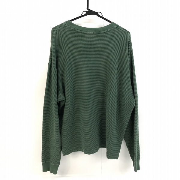 実際に弊社で買取させて頂いたLACOSTE/ラコステ JOURNAL STANDARD relume 別注 オーバーサイズ サーマル カットソー グリーン TH231LJ /Lの画像 1枚目