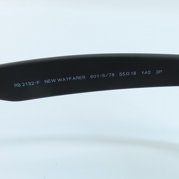 実際に弊社で買取させて頂いたRay-Ban/レイバン NEW WAYFARER/ニューウェイファーラー  偏光レンズ サングラス/アイウエア RB2132-F 601-Sの画像 5枚目