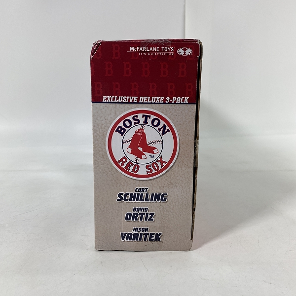 実際に弊社で買取させて頂いた【未開封】McFARLANE TOYS/マクファーレントイズ ボストン・レッドソックス SCHILLING/ORTIZ/VARITEK フィギュアの画像 1枚目