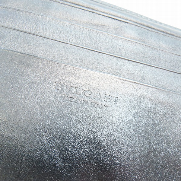実際に弊社で買取させて頂いたBVLGARI/ブルガリ レザー二つ折り財布の画像 4枚目