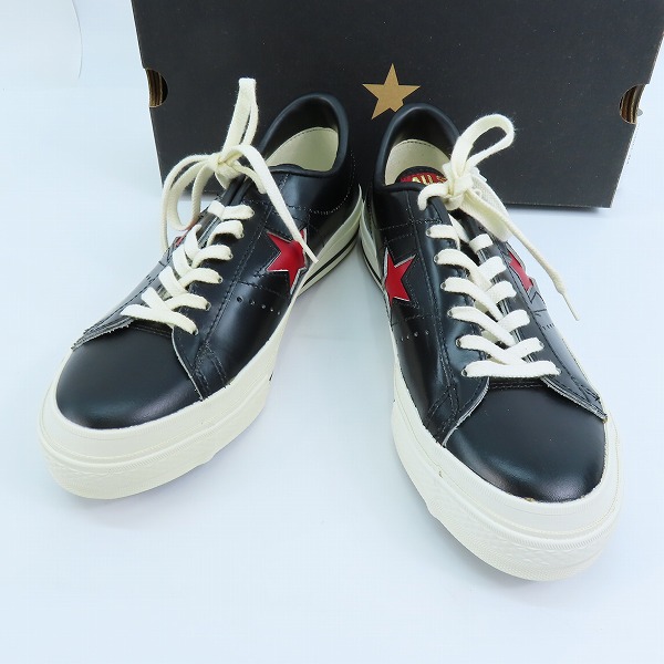 実際に弊社で買取させて頂いたCONVERSE/コンバース ONE STAR OX/ワンスター ブラック/レッド/7.5